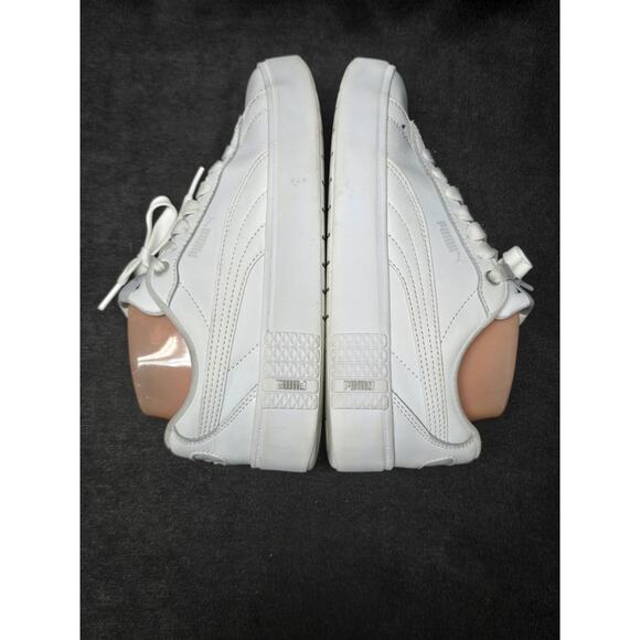 Puma White Smash Platform Soft Foam Optimal Comfort Tennis Worn Shoe Sneakers - Picture 4 of 10